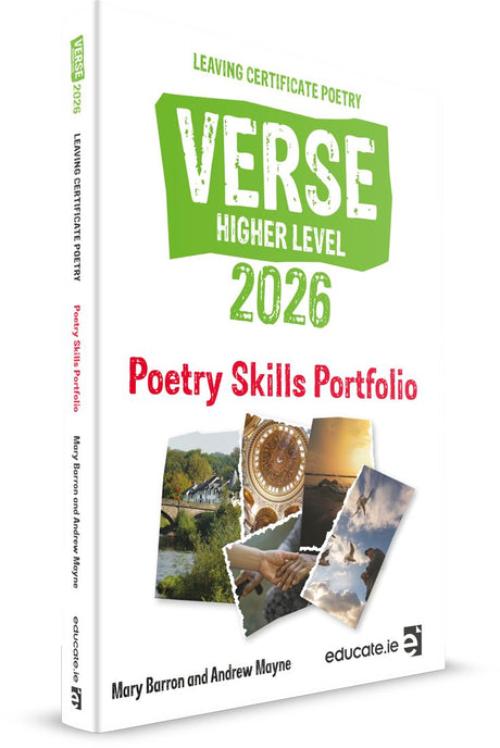 Verse 2026 - Leaving Cert Poetry - Higher Level - Skills Portfolio Book Only by Educate.ie on Schoolbooks.ie