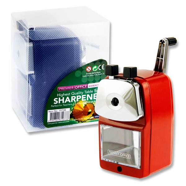 Premier Office - Table Top Pencil Sharpener - Assorted Colours by Premier Office on Schoolbooks.ie