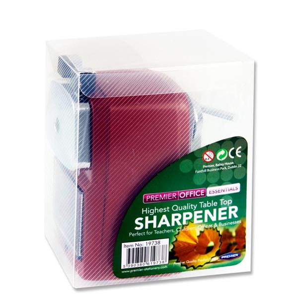 Premier Office - Table Top Pencil Sharpener - Assorted Colours by Premier Stationery on Schoolbooks.ie