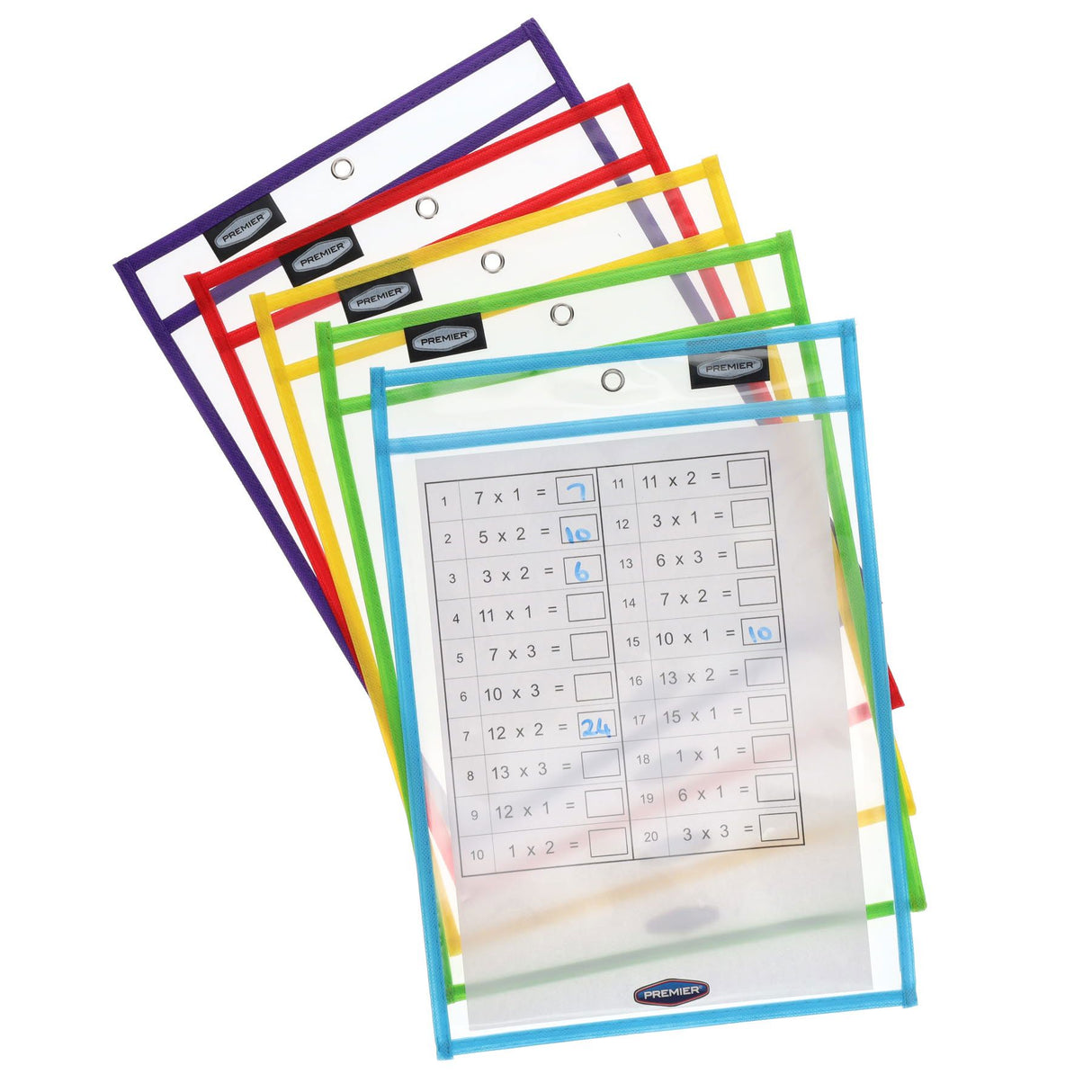 Dry Erase Pockets - Pack of 5 by Student Solutions on Schoolbooks.ie