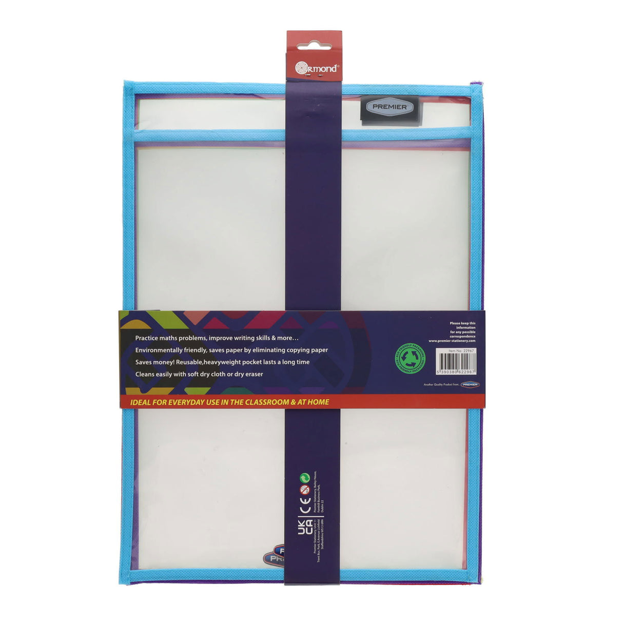 Dry Erase Pockets - Pack of 5 by Student Solutions on Schoolbooks.ie