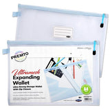 ■ Premto - B4+ Ultramesh Expanding Wallet - Cornflower Blue by Premto on Schoolbooks.ie