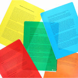 Ormond - Tinted Overlays - A4 - Packet of 6 by Ormond on Schoolbooks.ie
