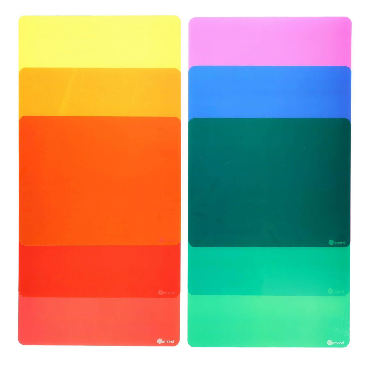 Ormond - Tinted Overlays - A4 - Packet of 6 by Ormond on Schoolbooks.ie