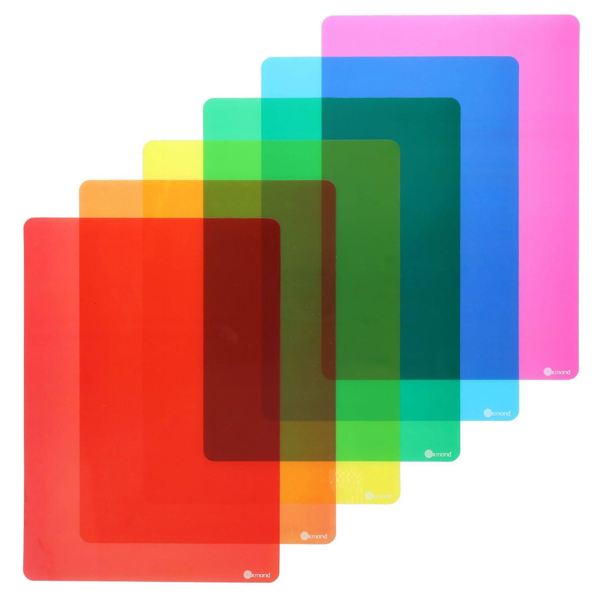 Ormond - Tinted Overlays - A4 - Packet of 6 by Ormond on Schoolbooks.ie