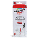 Premto - Maths Set - 9 Piece - Ketchup Red by Premto on Schoolbooks.ie