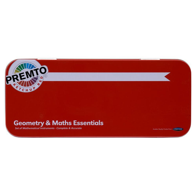 Premto - Maths Set - 9 Piece - Ketchup Red by Premto on Schoolbooks.ie