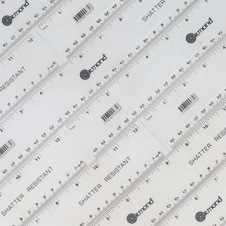 ■ Ormond - Shatterproof Ruler - 12" / 30cm by Ormond on Schoolbooks.ie