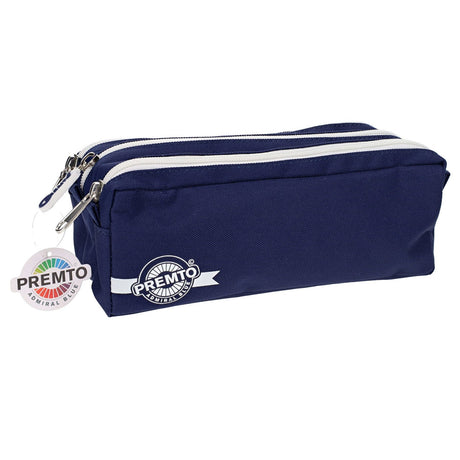 Premto - Pencil Case - 3 Pocket - Admiral Blue by Premto on Schoolbooks.ie