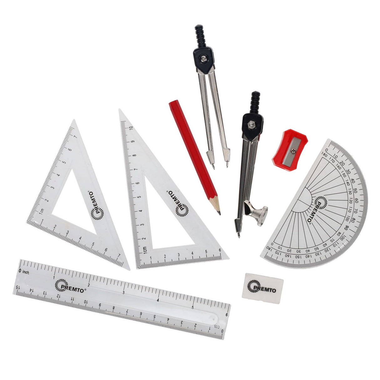 Premto - Maths Set - 9 Piece - Asst