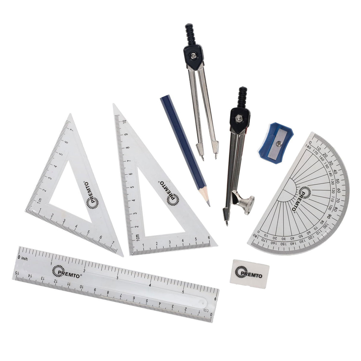 Premto - Maths Set - 9 Piece - Asst