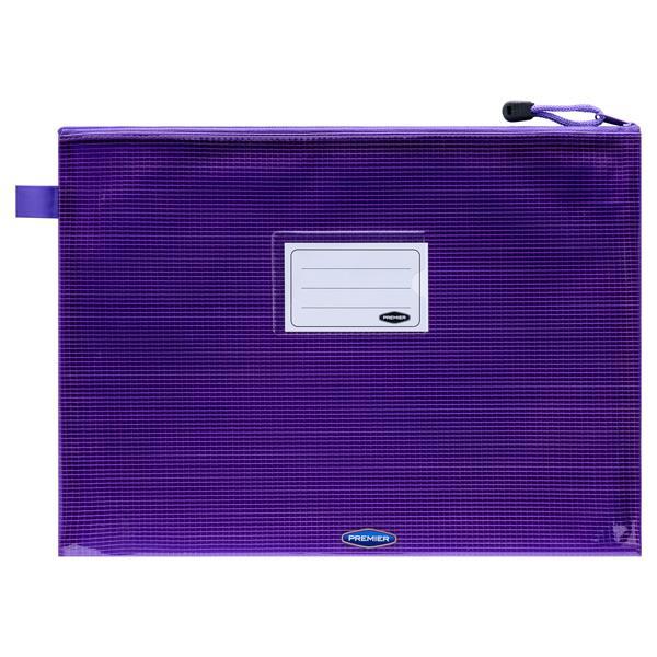 Premier Premtone A4+ Extra Durable Mesh Wallet - Ultraviolet by Premtone on Schoolbooks.ie