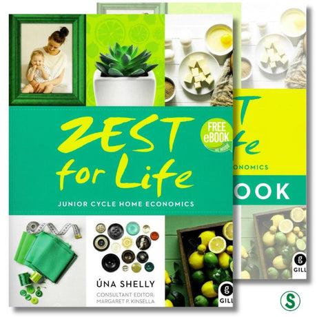 Zest for Life - For Junior Cycle Home Economics - Textbook and Workbook - Set by Gill Education on Schoolbooks.ie