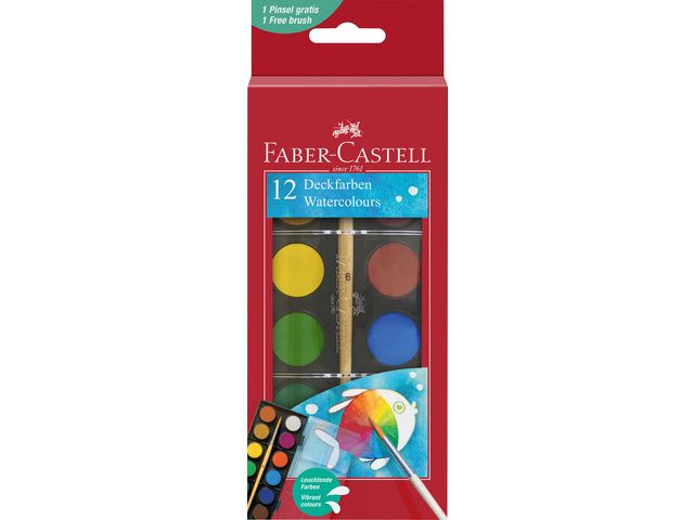 Faber-Castell - Watercolour Tablets - Set of 12 by Faber-Castell on Schoolbooks.ie