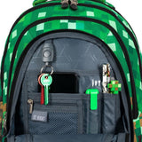 ■ St.Right - Pixels - 4 Compartment Backpack by St.Right on Schoolbooks.ie