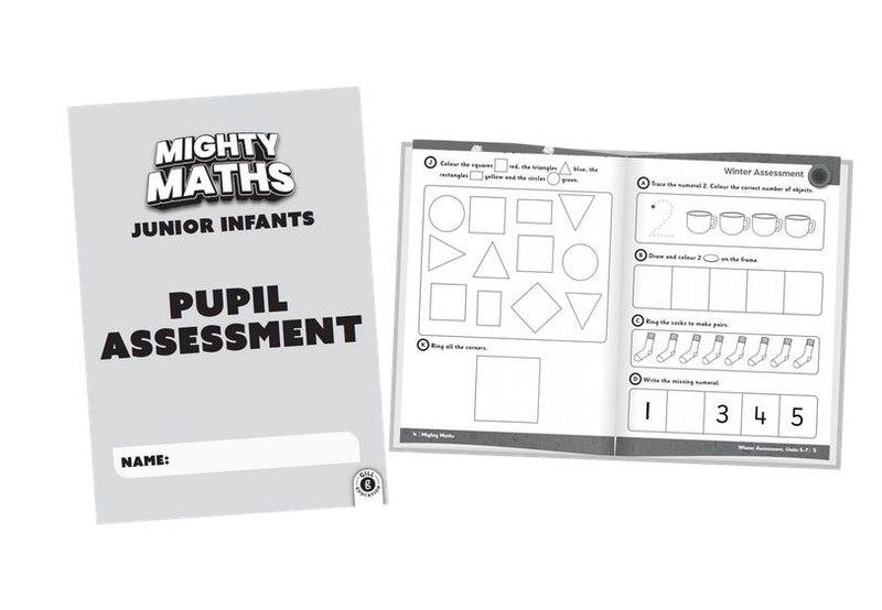 Mighty Maths - Pupils Book & Assessment Book & My Learning Journal - Set - Junior Infants by Gill Education on Schoolbooks.ie