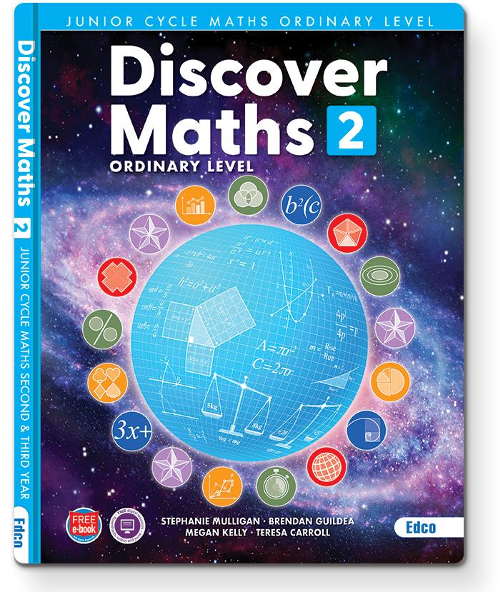Discover Maths 2 - Ordinary Level - Second & Third Year - Set by Edco on Schoolbooks.ie