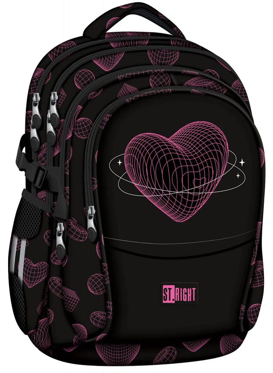 St.Right - Virtual Heart - 4 Compartment Backpack – Schoolbooks.ie