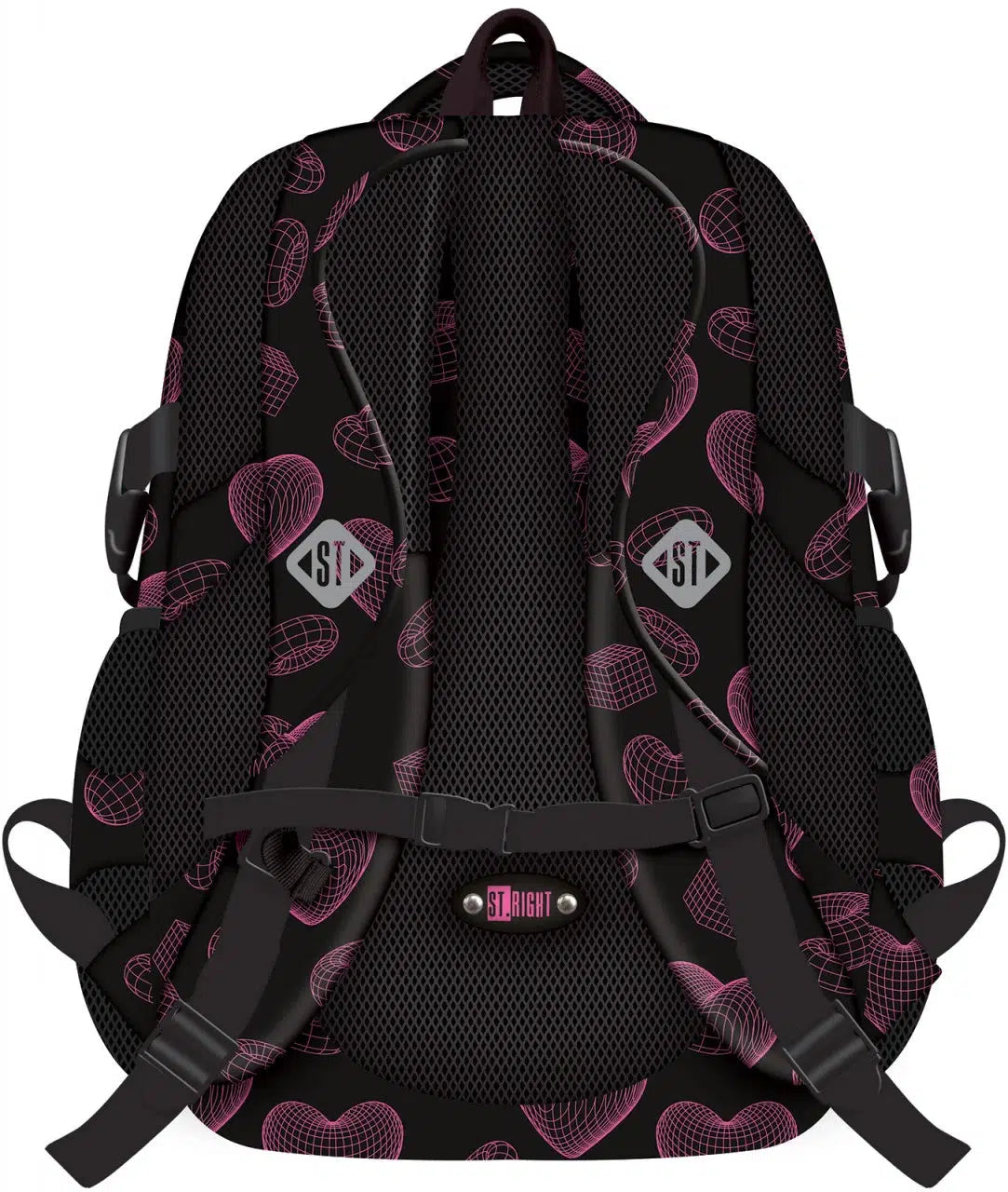 St.Right - Virtual Heart - 4 Compartment Backpack by St.Right on Schoolbooks.ie