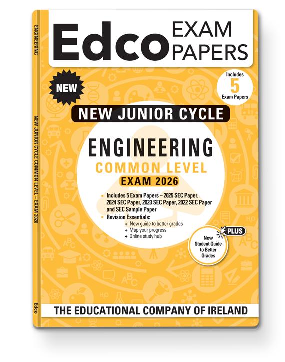 Exam Papers - Junior Cycle - Engineering - Common Level - Exam 2026 by Edco on Schoolbooks.ie