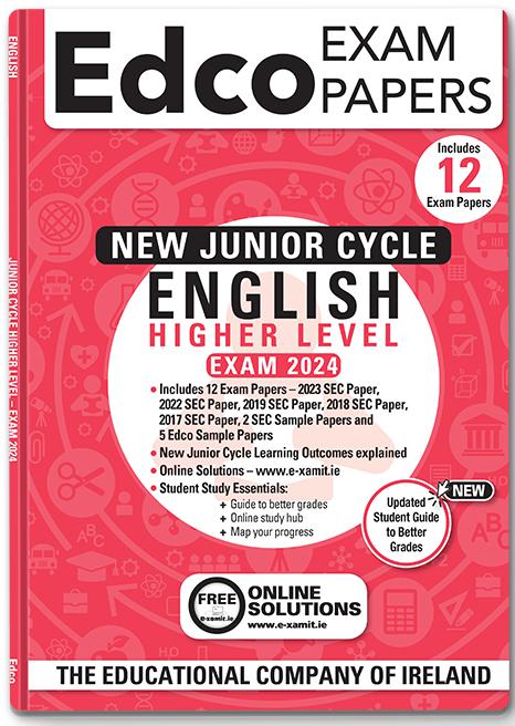 ■ Exam Papers - Junior Cycle - English - Higher Level - Exam 2024 by Edco on Schoolbooks.ie
