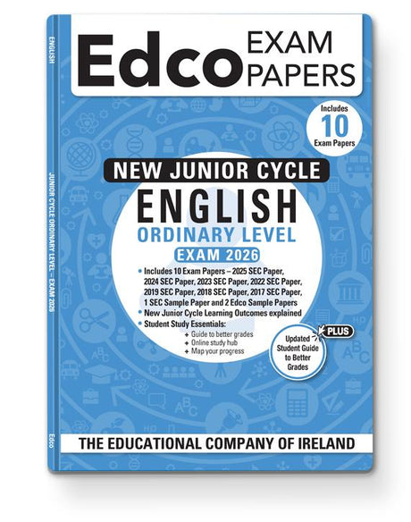 Exam Papers - Junior Cycle - English - Ordinary Level - Exam 2026 by Edco on Schoolbooks.ie