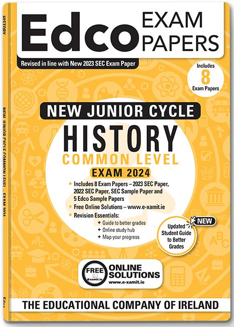 Exam Papers - Junior Cycle - History - Common Level - Exam 2024 by Edco on Schoolbooks.ie