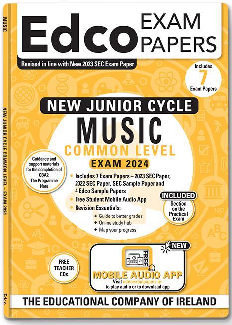 Exam Papers - Junior Cycle - Music - Common Level - Exam 2024 by Edco on Schoolbooks.ie