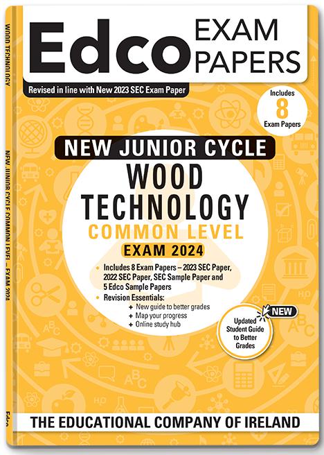 Exam Papers - Junior Cycle - Wood Technology - Common Level - Exam 2024 by Edco on Schoolbooks.ie
