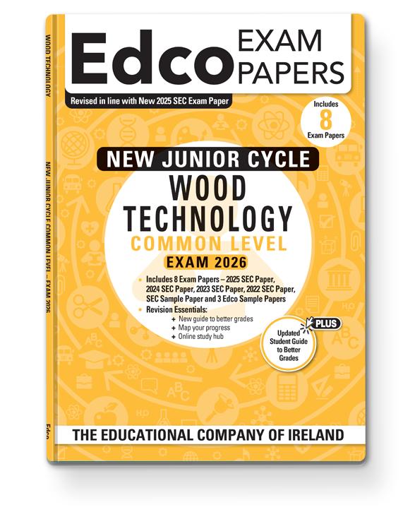 Exam Papers - Junior Cycle - Wood Technology - Common Level - Exam 2026 by Edco on Schoolbooks.ie