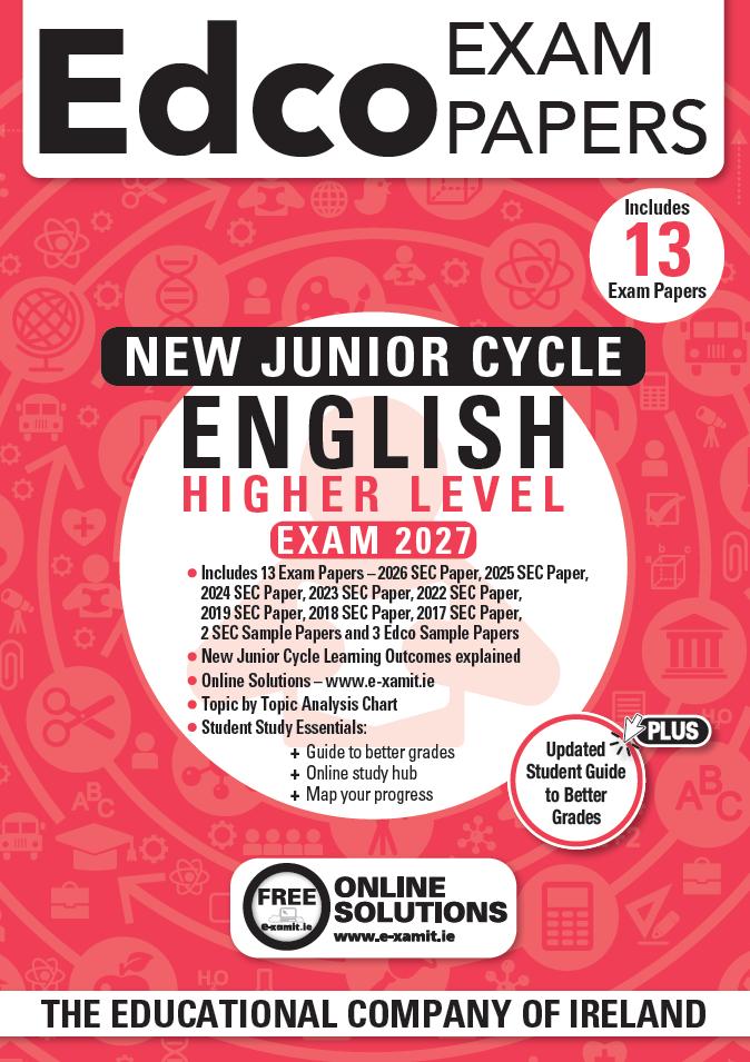 Exam Papers - Junior Cycle - English - Higher Level - Exam 2027 by Edco on Schoolbooks.ie