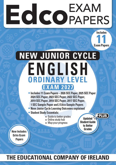 Exam Papers - Junior Cycle - English - Ordinary Level - Exam 2027 by Edco on Schoolbooks.ie