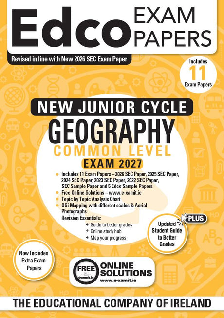 Exam Papers - Junior Cycle - Geography - Common Level - Exam 2027 by Edco on Schoolbooks.ie