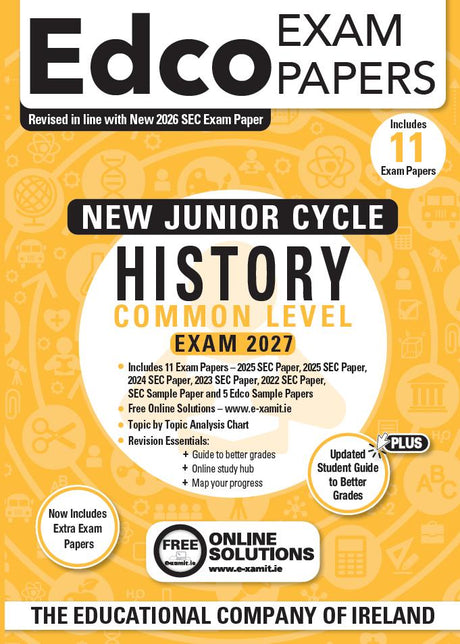 Exam Papers - Junior Cycle - History - Common Level - Exam 2027 by Edco on Schoolbooks.ie