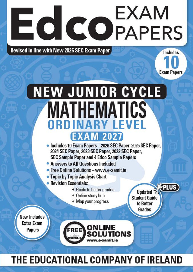 Exam Papers - Junior Cycle - Maths - Ordinary Level - Exam 2027 by Edco on Schoolbooks.ie
