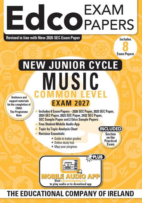 Exam Papers - Junior Cycle - Music - Common Level - Exam 2027 by Edco on Schoolbooks.ie