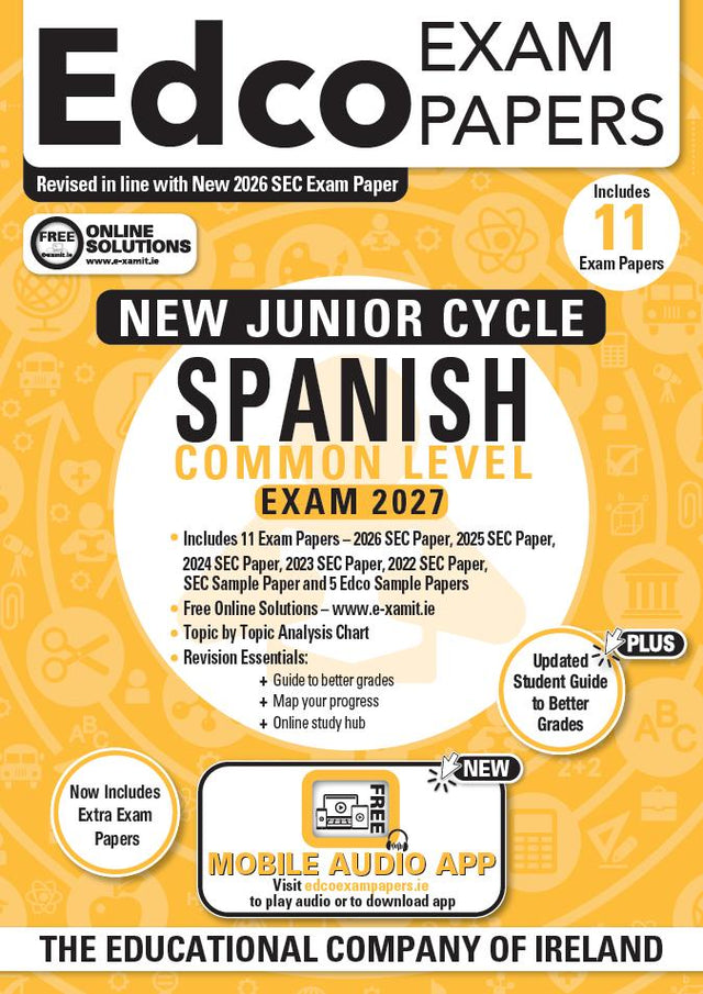 Exam Papers - Junior Cycle - Spanish - Common Level - Exam 2027 by Edco on Schoolbooks.ie