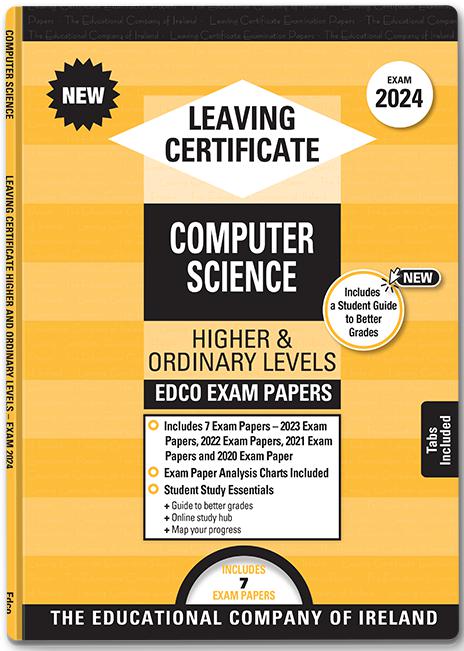 ■ Exam Papers - Leaving Cert - Computer Science - Higher & Ordinary Levels - Exam 2024 by Edco on Schoolbooks.ie