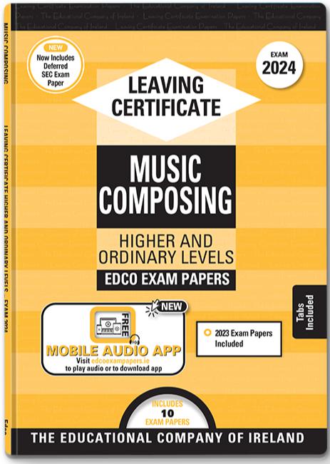 Exam Papers - Leaving Cert - Music - Higher & Ordinary Levels - Exam 2024 by Edco on Schoolbooks.ie