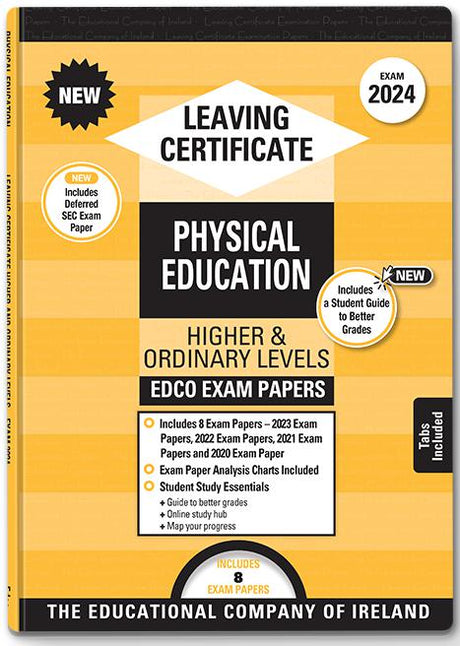 Exam Papers - Leaving Cert - Physical Education - Higher & Ordinary Levels - Exam 2025 by Edco on Schoolbooks.ie