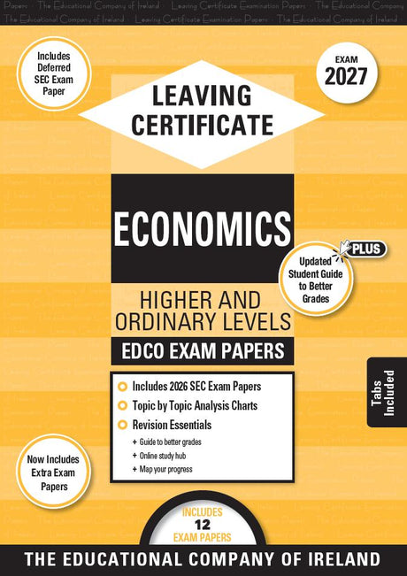 Exam Papers - Leaving Cert - Economics - Higher & Ordinary Levels - Exam 2027 by Edco on Schoolbooks.ie