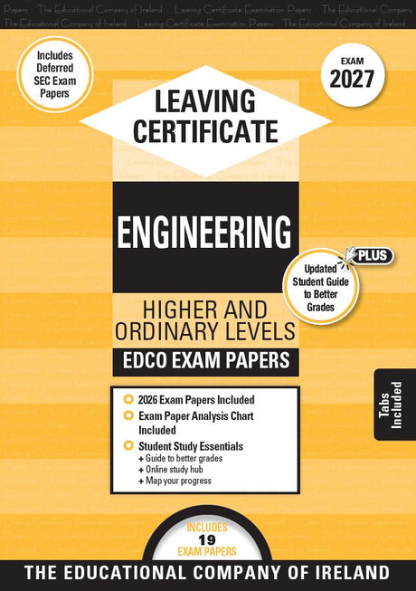 Exam Papers - Leaving Cert - Engineering - Higher & Ordinary Levels - Exam 2027 by Edco on Schoolbooks.ie