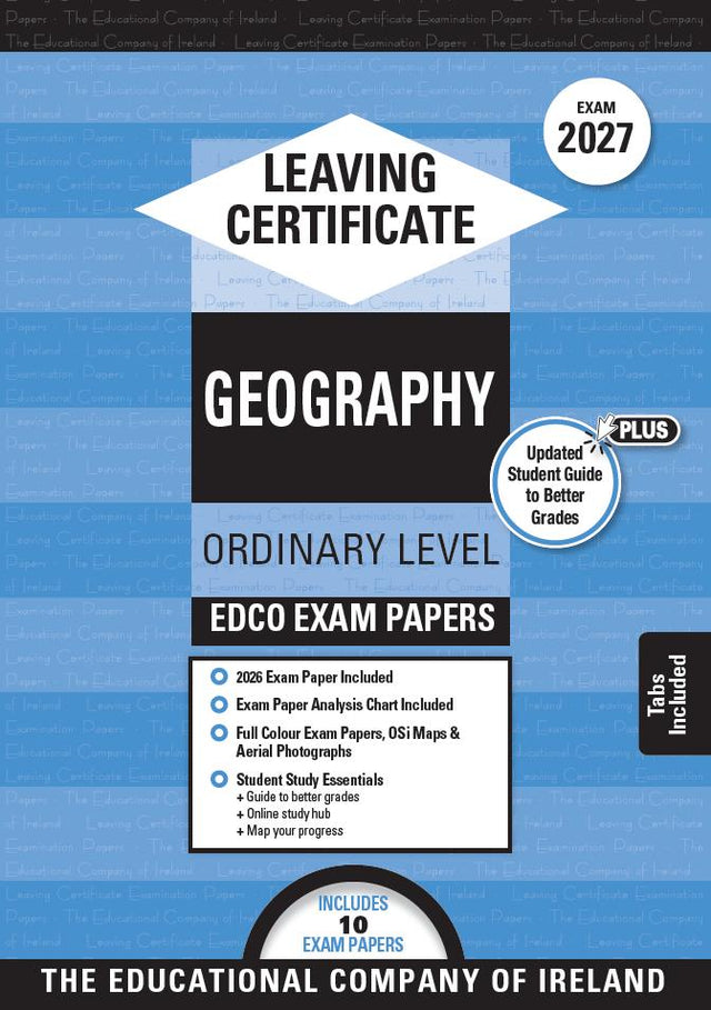Exam Papers - Leaving Cert - Geography - Ordinary Level - Exam 2027 by Edco on Schoolbooks.ie