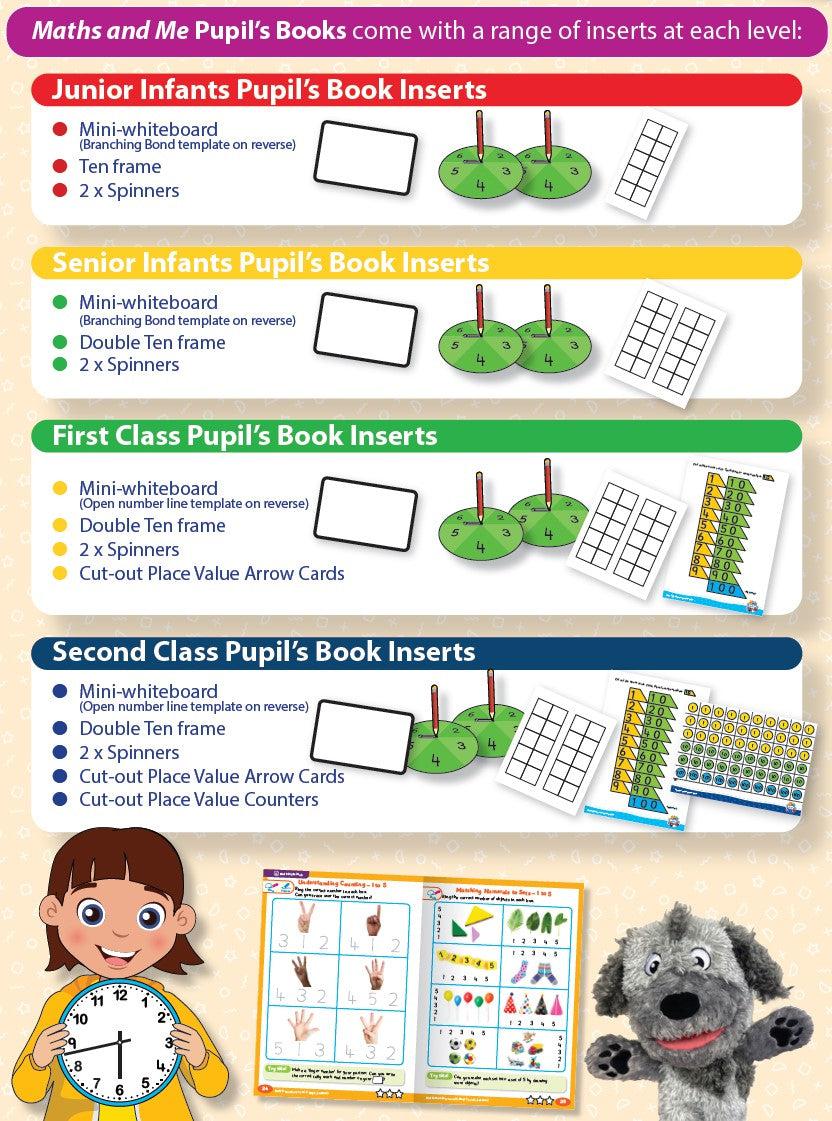 Maths and Me 1 - Pupils Book & Home School Links Book & Progress Assessment Booklet - Set - First Class by Edco on Schoolbooks.ie