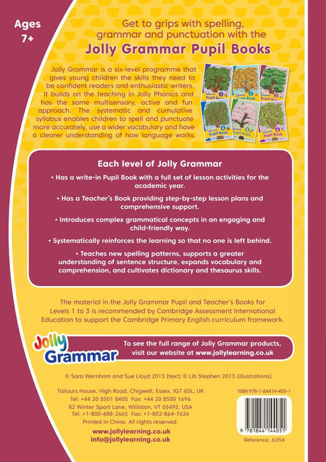 Jolly Grammar 3 - Pupil Book by Jolly Learning Ltd on Schoolbooks.ie