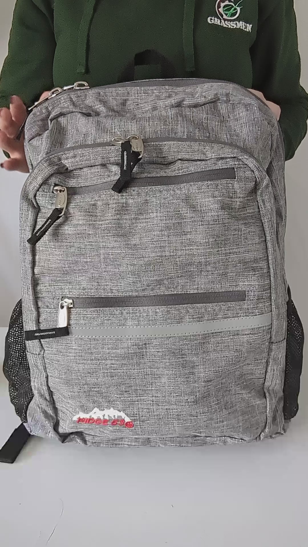 ■ Ridge 53 - Campus Backpack - Grey Melange