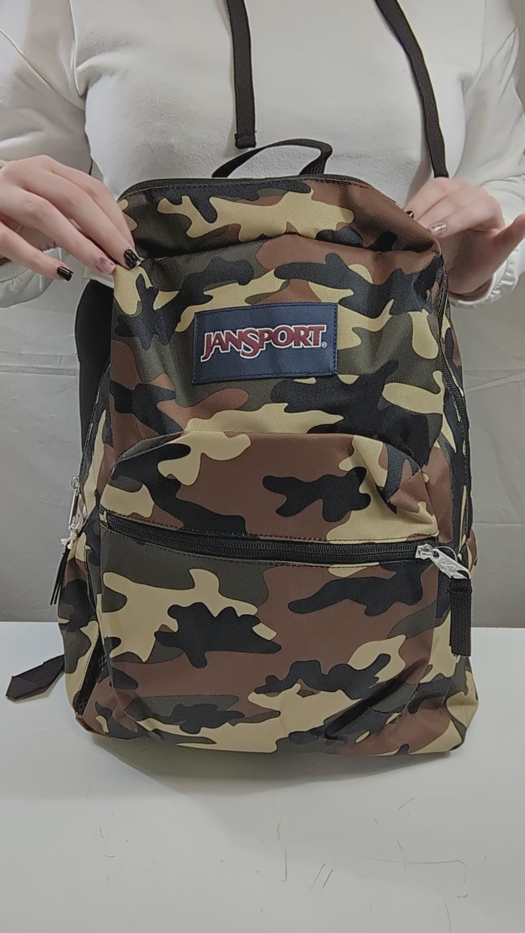 JanSport Cross Town Backpack Navy Schoolbooks.ie