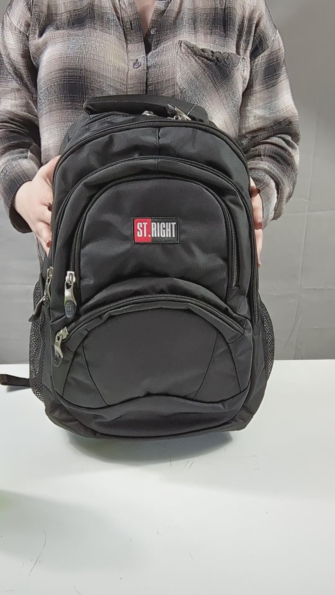 St.Right - Black - 4 Compartment Backpack