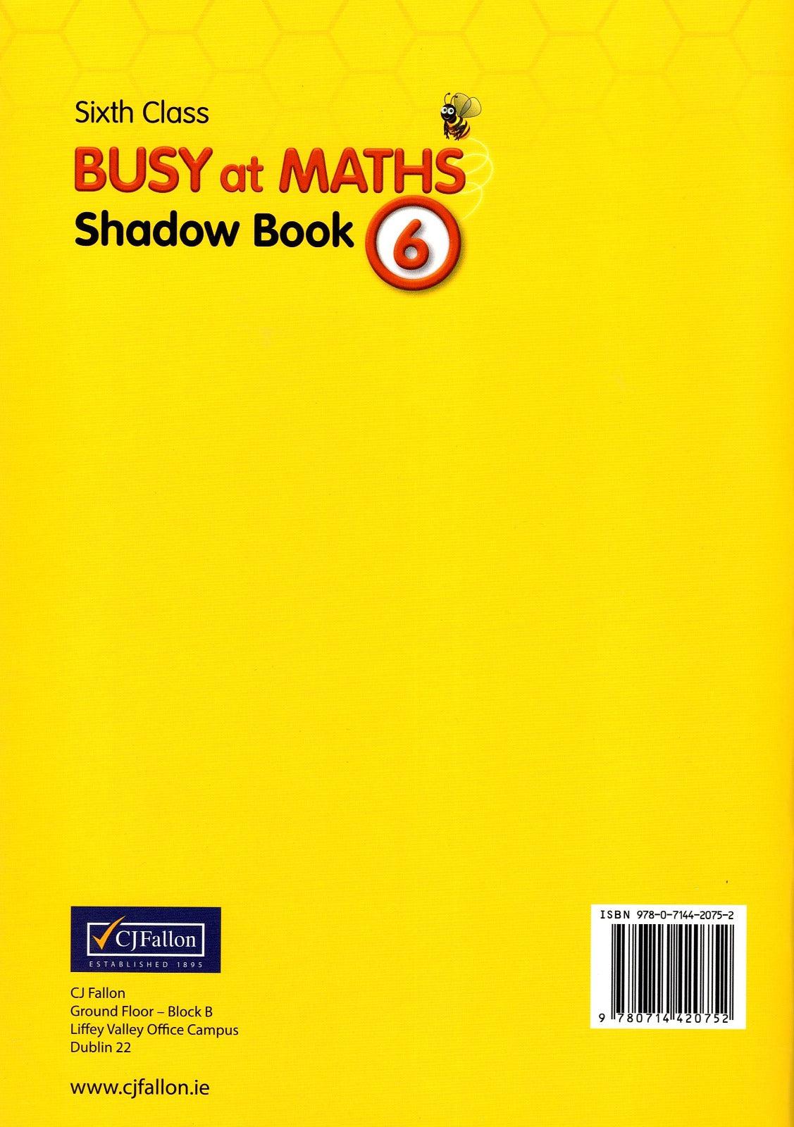 Busy at Maths 6 - Shadow Book by CJ Fallon on Schoolbooks.ie