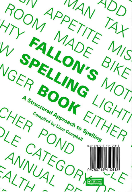 Fallons Spelling Book by CJ Fallon on Schoolbooks.ie